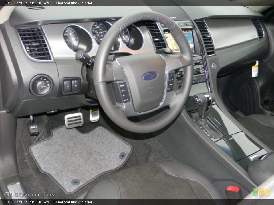 Charcoal Black Interior Dashboard for the 2012 Ford Taurus SHO AWD #57885586