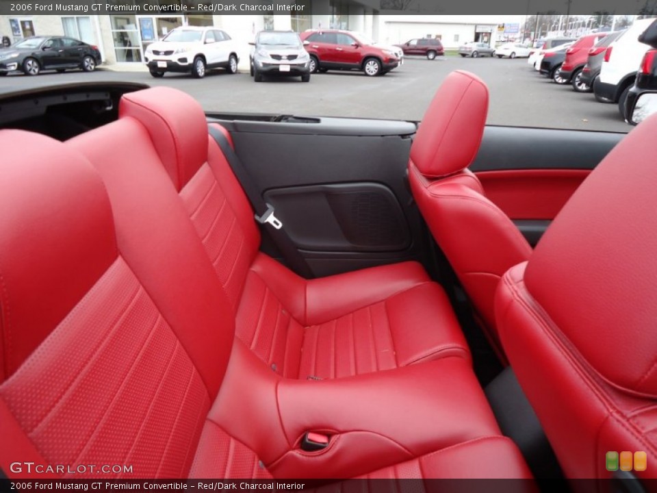 Red/Dark Charcoal Interior Photo for the 2006 Ford Mustang GT Premium Convertible #57885892