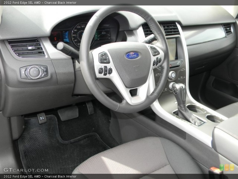 Charcoal Black Interior Dashboard for the 2012 Ford Edge SEL AWD #57886444