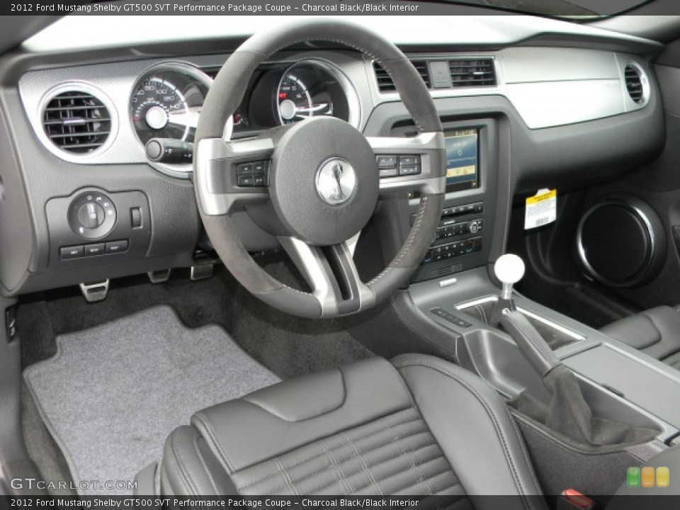 Charcoal Black/Black Interior Dashboard for the 2012 Ford Mustang Shelby GT500 SVT Performance Package Coupe #57886522