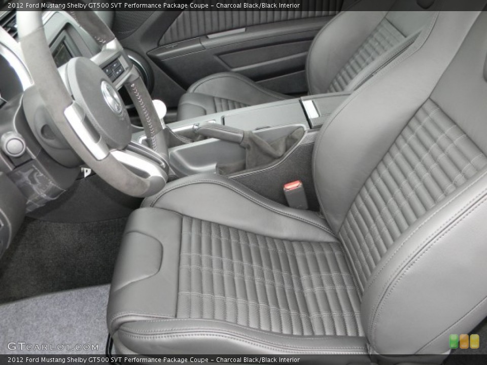 Charcoal Black/Black Interior Photo for the 2012 Ford Mustang Shelby GT500 SVT Performance Package Coupe #57886531