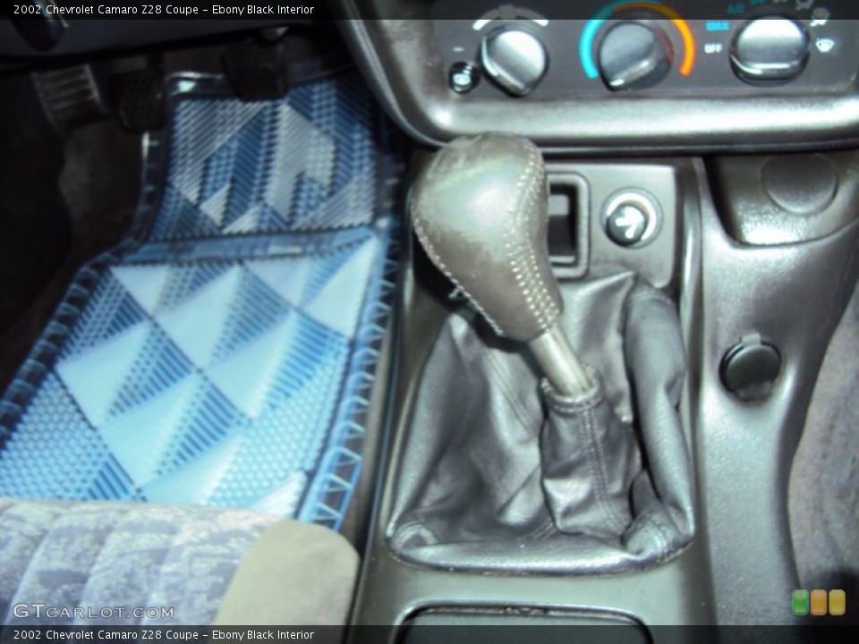 Ebony Black Interior Transmission for the 2002 Chevrolet Camaro Z28 Coupe #57886861
