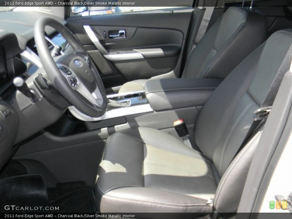 Charcoal Black/Silver Smoke Metallic Interior Photo for the 2011 Ford Edge Sport AWD #57888103