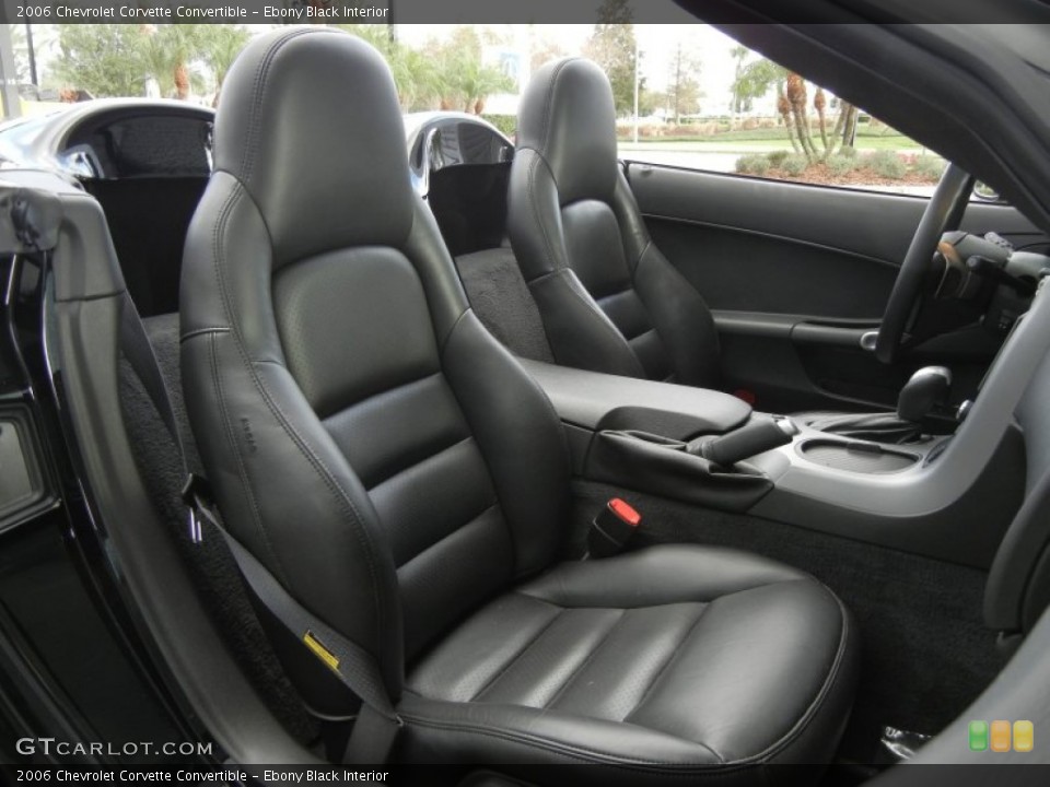 Ebony Black Interior Photo for the 2006 Chevrolet Corvette Convertible #57889180