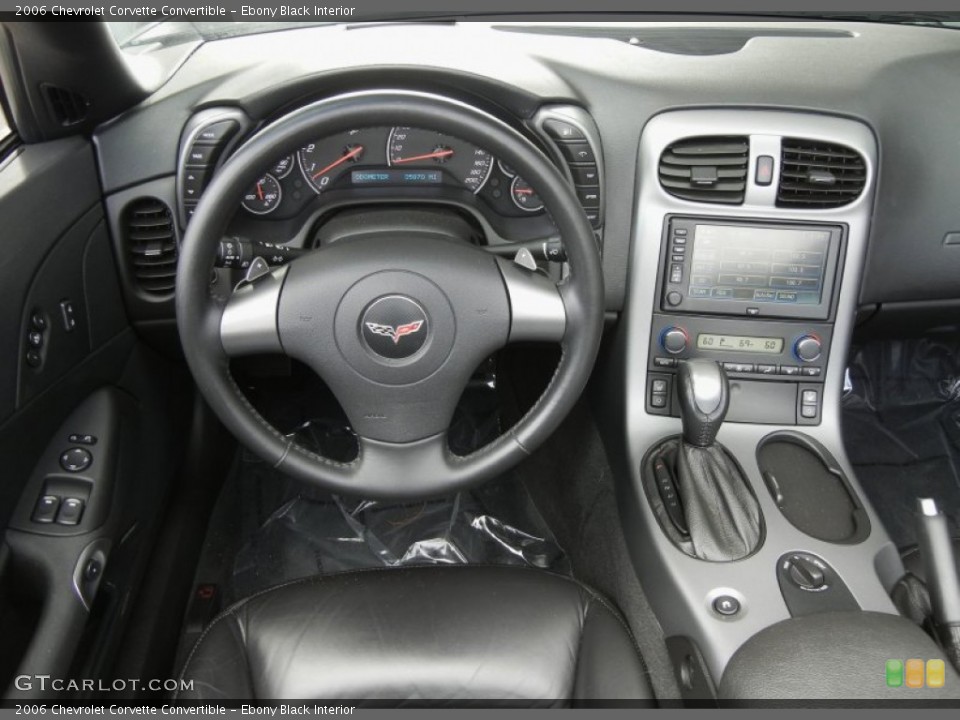 Ebony Black Interior Dashboard for the 2006 Chevrolet Corvette Convertible #57889193