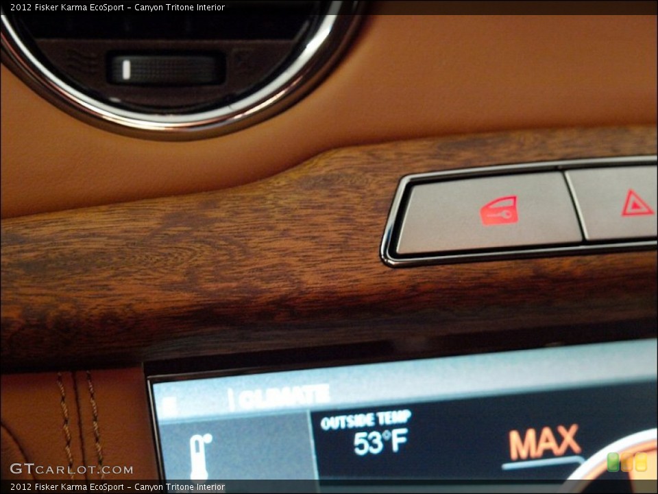 Canyon Tritone Interior Controls for the 2012 Fisker Karma EcoSport #57890224