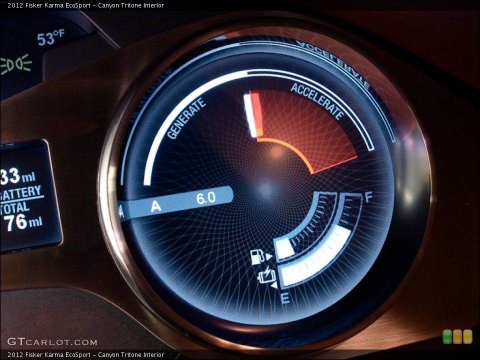 Canyon Tritone Interior Gauges for the 2012 Fisker Karma EcoSport #57890284