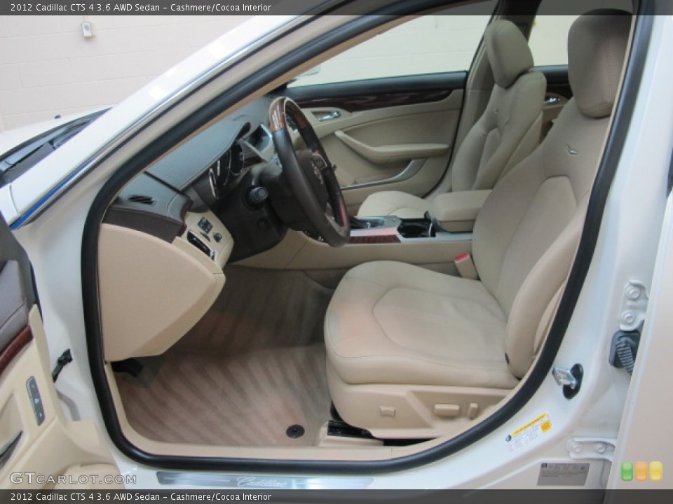 Cashmere/Cocoa Interior Photo for the 2012 Cadillac CTS 4 3.6 AWD Sedan #57890698