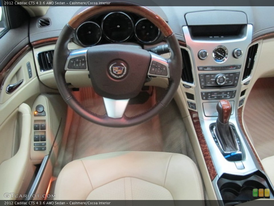 Cashmere/Cocoa Interior Dashboard for the 2012 Cadillac CTS 4 3.6 AWD Sedan #57890764