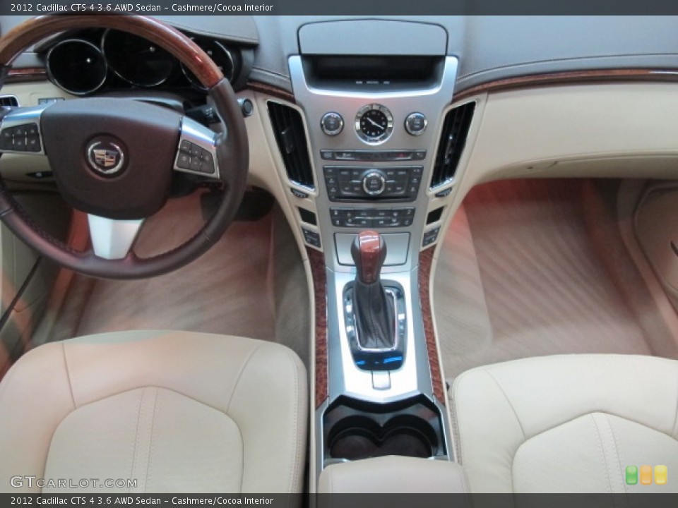 Cashmere/Cocoa Interior Dashboard for the 2012 Cadillac CTS 4 3.6 AWD Sedan #57890773