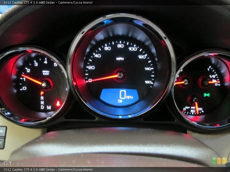 Cashmere/Cocoa Interior Gauges for the 2012 Cadillac CTS 4 3.6 AWD Sedan #57890785