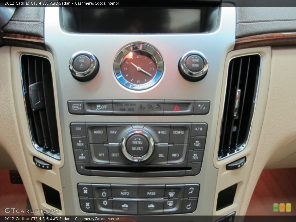 Cashmere/Cocoa Interior Controls for the 2012 Cadillac CTS 4 3.6 AWD Sedan #57890803