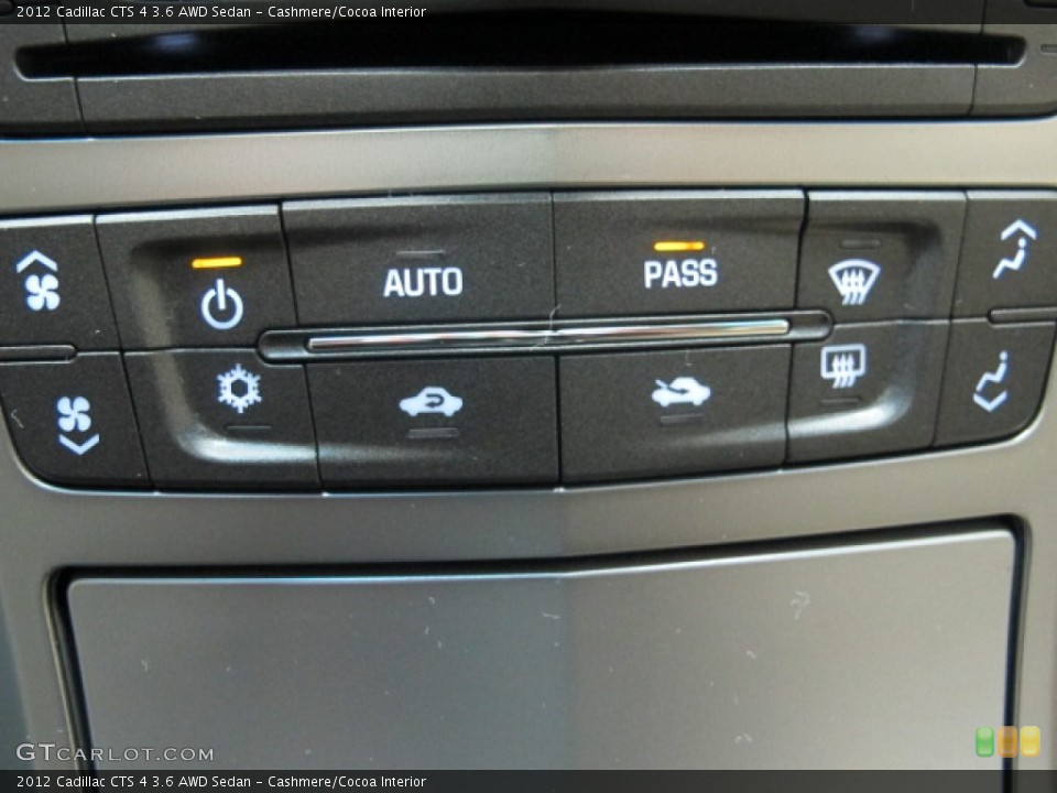 Cashmere/Cocoa Interior Controls for the 2012 Cadillac CTS 4 3.6 AWD Sedan #57890830