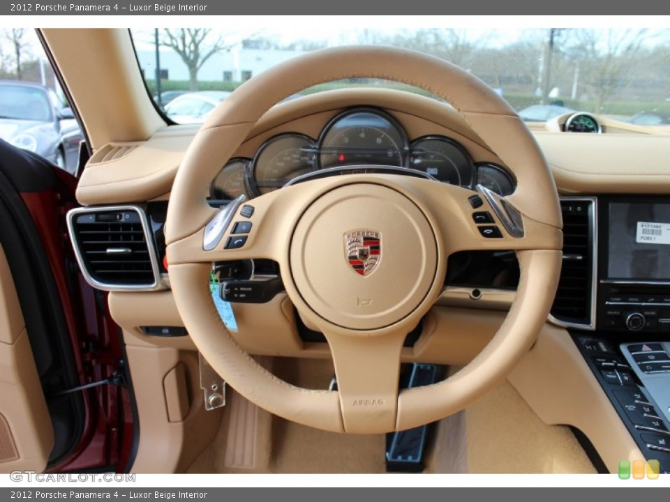 Luxor Beige Interior Steering Wheel for the 2012 Porsche Panamera 4 #57890833