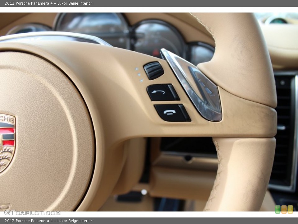 Luxor Beige Interior Controls for the 2012 Porsche Panamera 4 #57890848