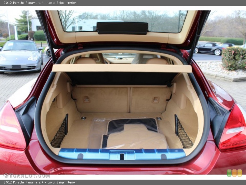 Luxor Beige Interior Trunk for the 2012 Porsche Panamera 4 #57890896