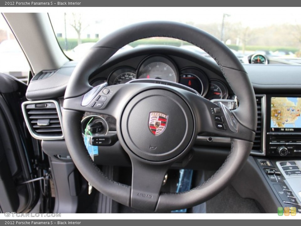 Black Interior Steering Wheel for the 2012 Porsche Panamera S #57891133