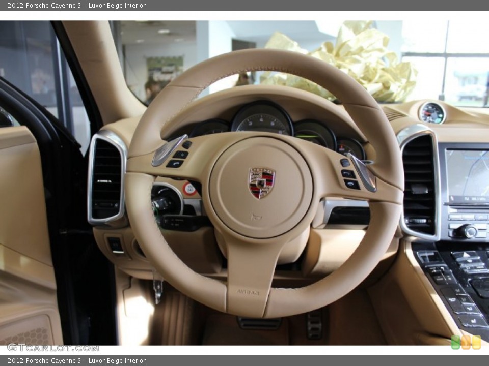 Luxor Beige Interior Steering Wheel for the 2012 Porsche Cayenne S #57891431