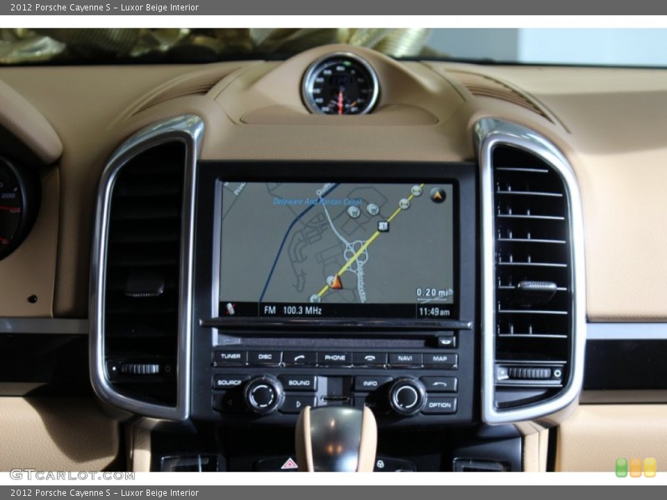 Luxor Beige Interior Navigation for the 2012 Porsche Cayenne S #57891464