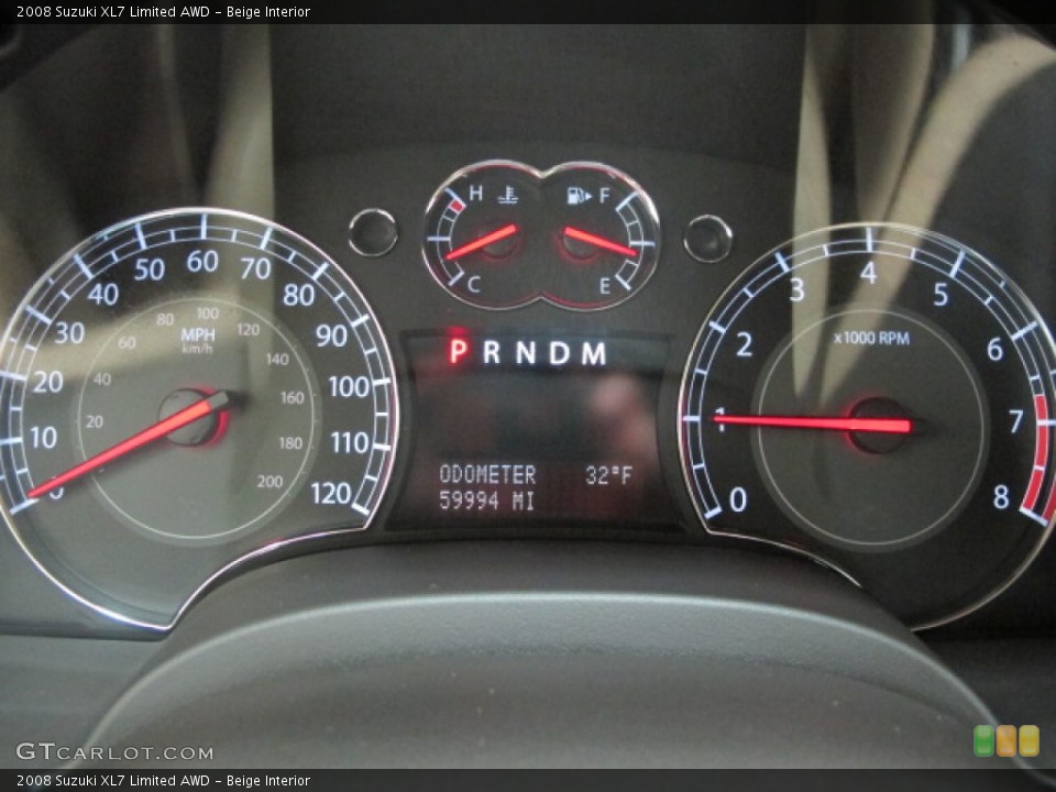 Beige Interior Gauges for the 2008 Suzuki XL7 Limited AWD #57893419