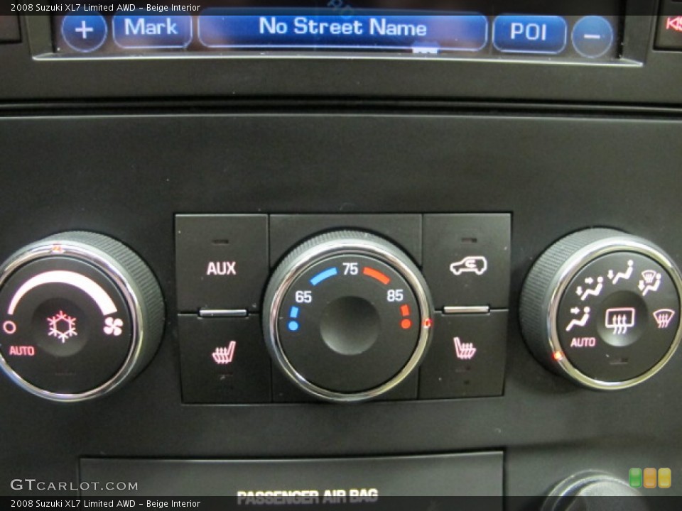 Beige Interior Controls for the 2008 Suzuki XL7 Limited AWD #57893455