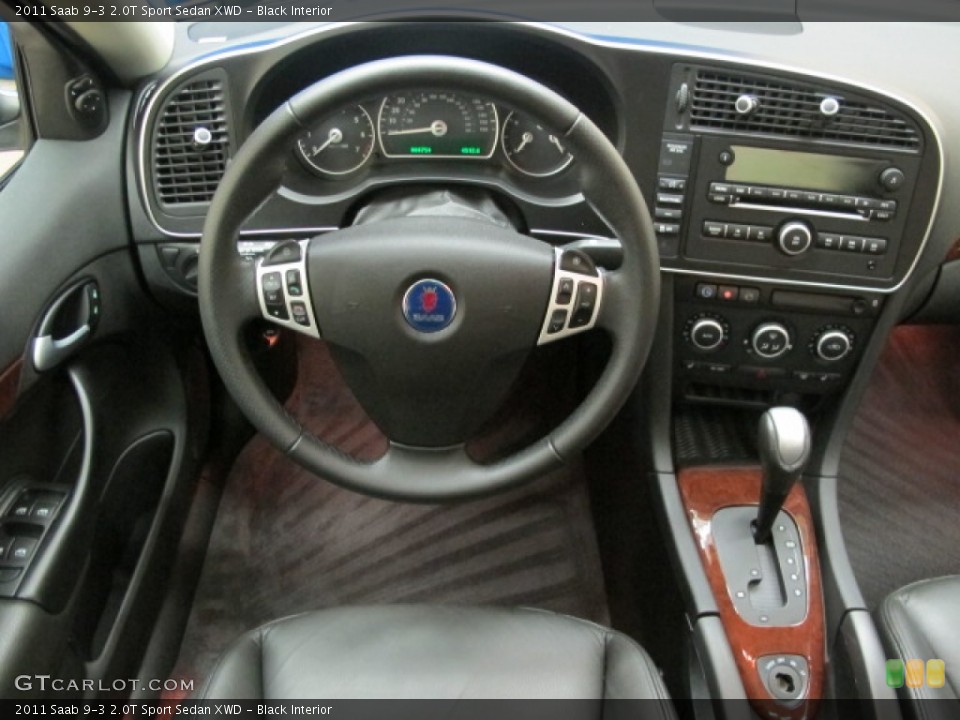 Black Interior Dashboard for the 2011 Saab 9-3 2.0T Sport Sedan XWD #57893779
