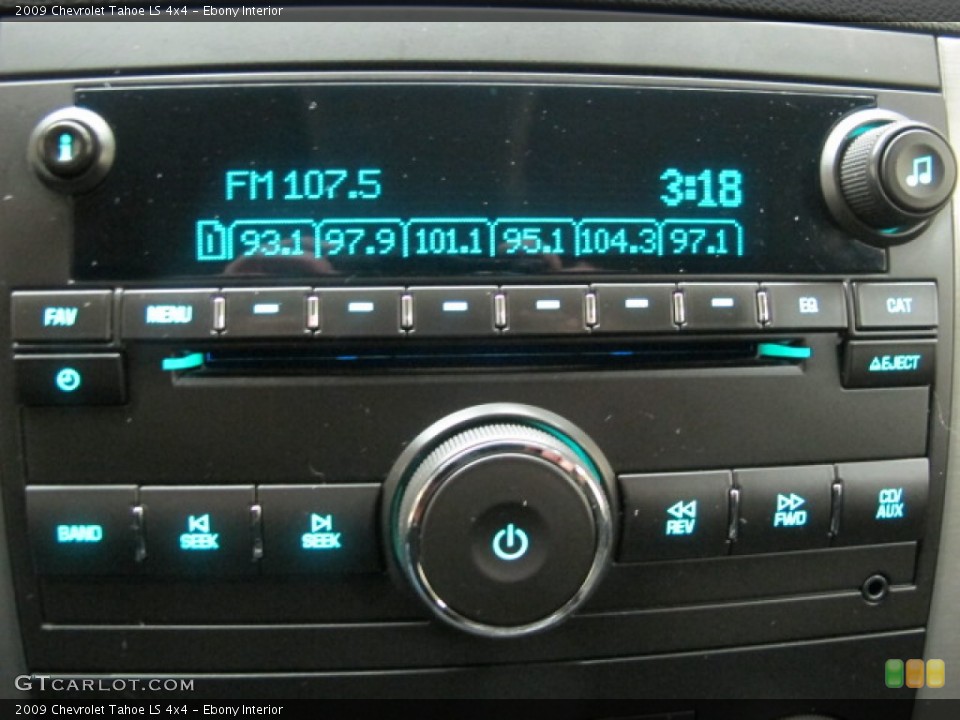 Ebony Interior Audio System for the 2009 Chevrolet Tahoe LS 4x4 #57895907