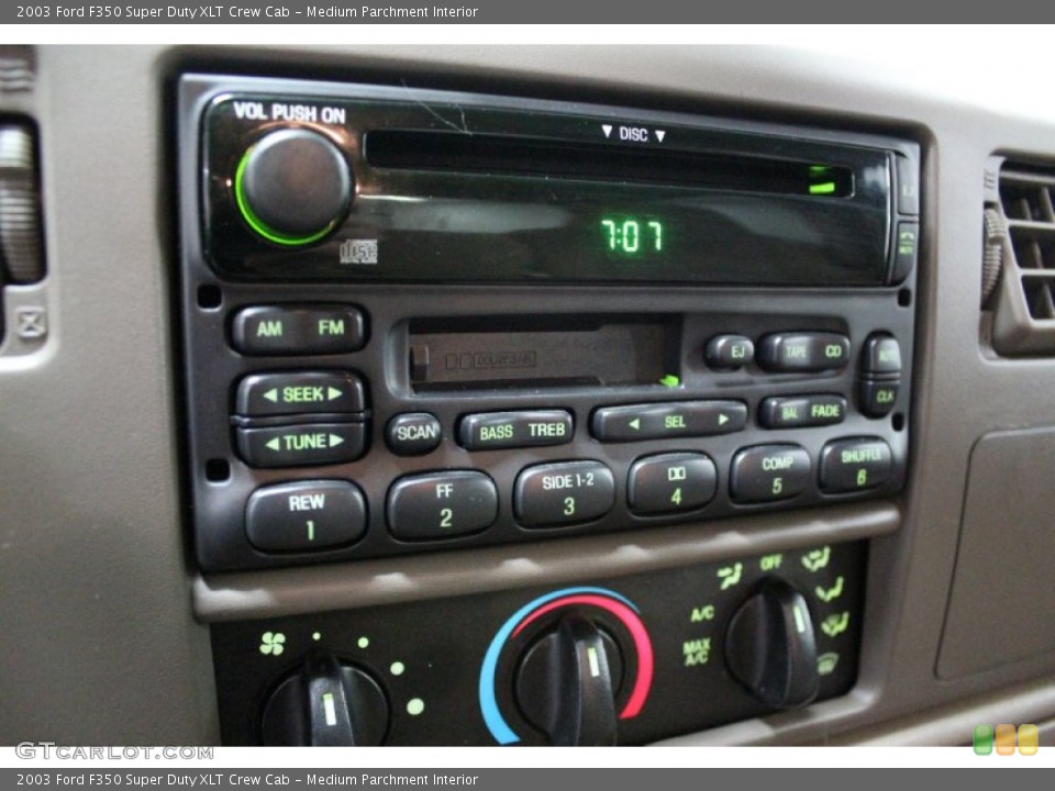 Medium Parchment Interior Audio System for the 2003 Ford F350 Super Duty XLT Crew Cab #57898167