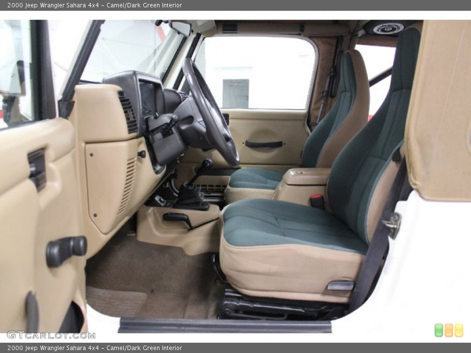 Camel/Dark Green Interior Photo for the 2000 Jeep Wrangler Sahara 4x4 #57899466
