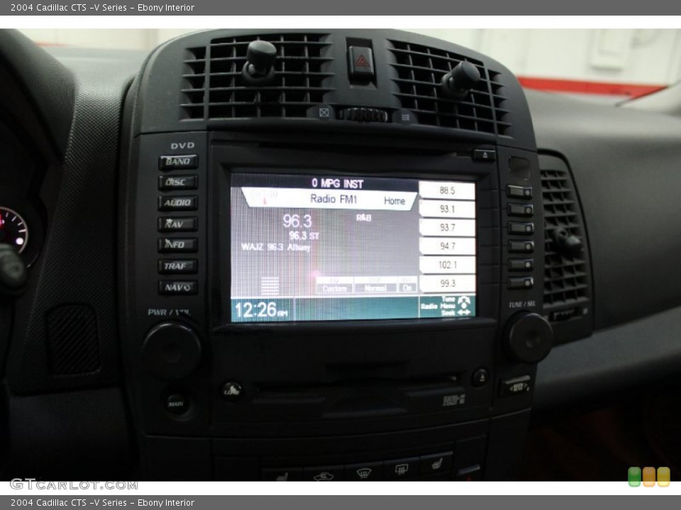 Ebony Interior Controls for the 2004 Cadillac CTS -V Series #57902466