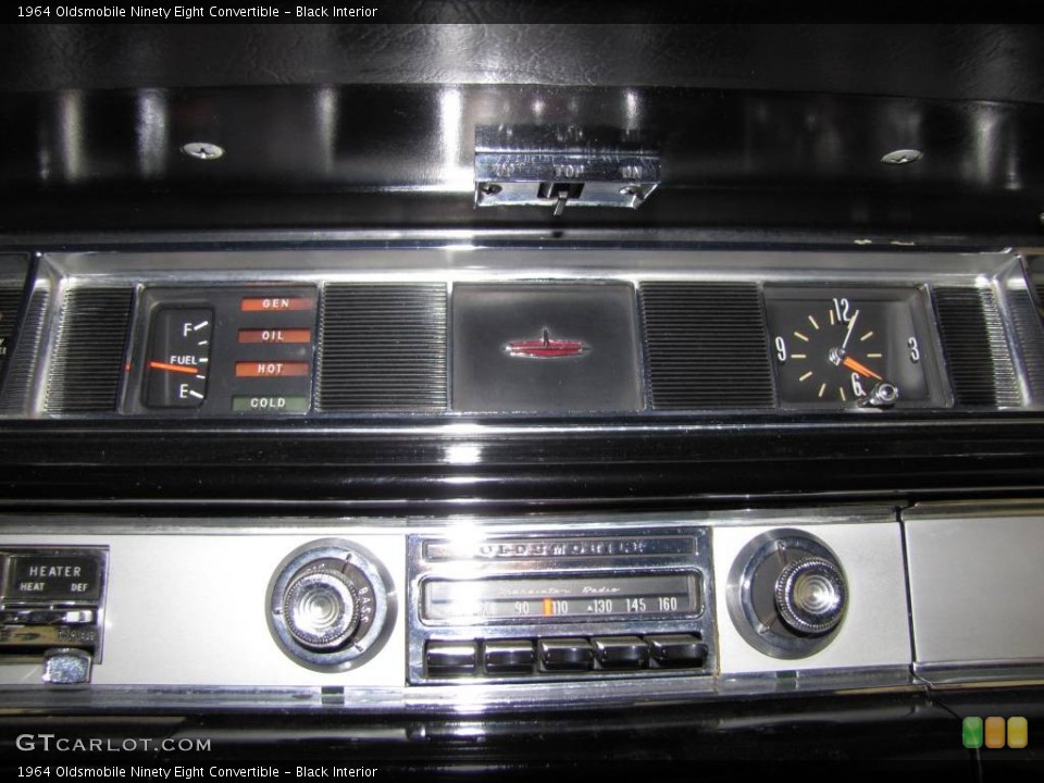 Black Interior Controls for the 1964 Oldsmobile Ninety Eight Convertible #57903889
