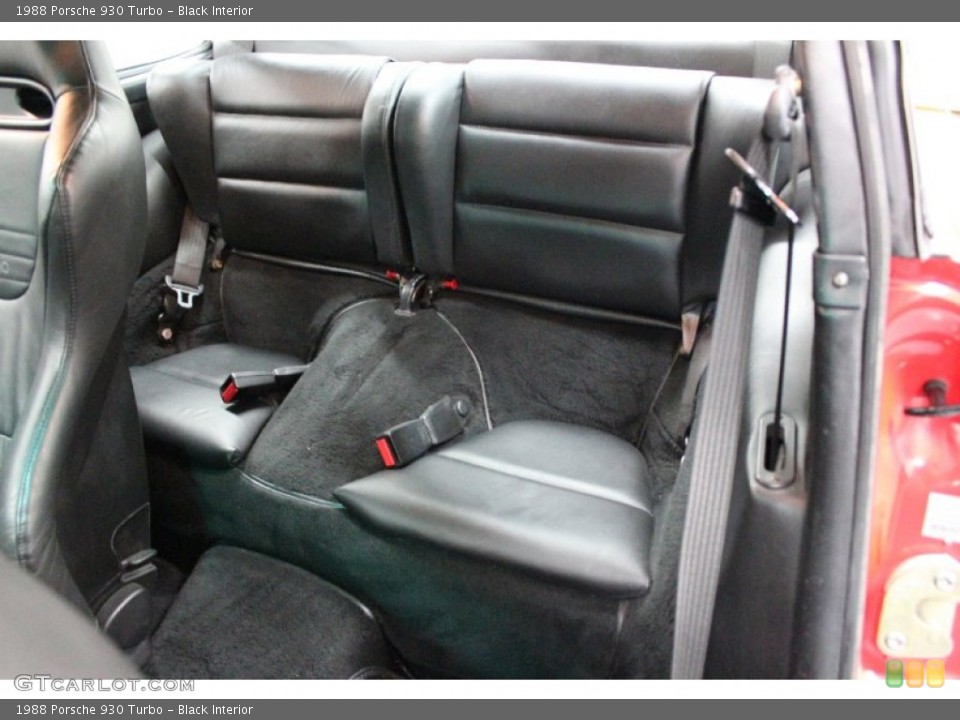 Black Interior Photo for the 1988 Porsche 930 Turbo #57905050