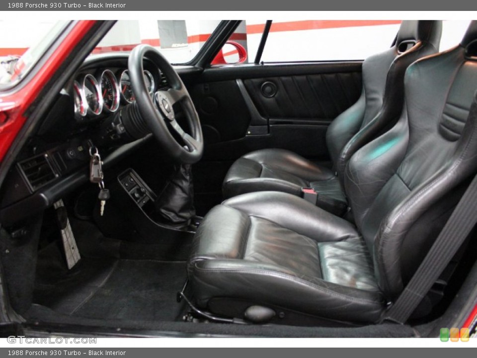 Black Interior Photo for the 1988 Porsche 930 Turbo #57905068