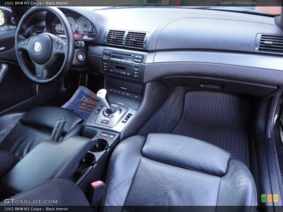 Black Interior Dashboard for the 2002 BMW M3 Coupe #57905191