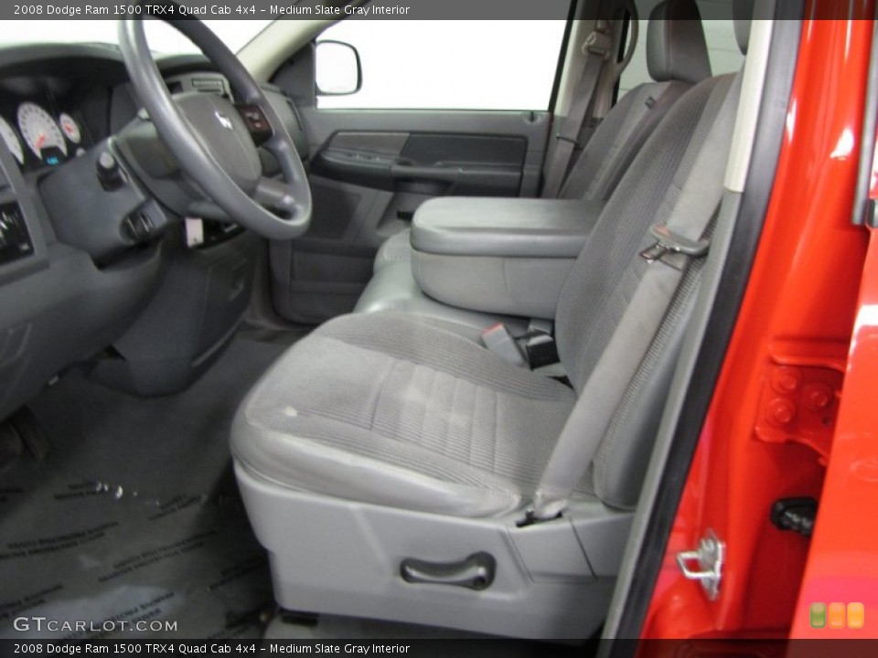 Medium Slate Gray Interior Photo for the 2008 Dodge Ram 1500 TRX4 Quad Cab 4x4 #57916705