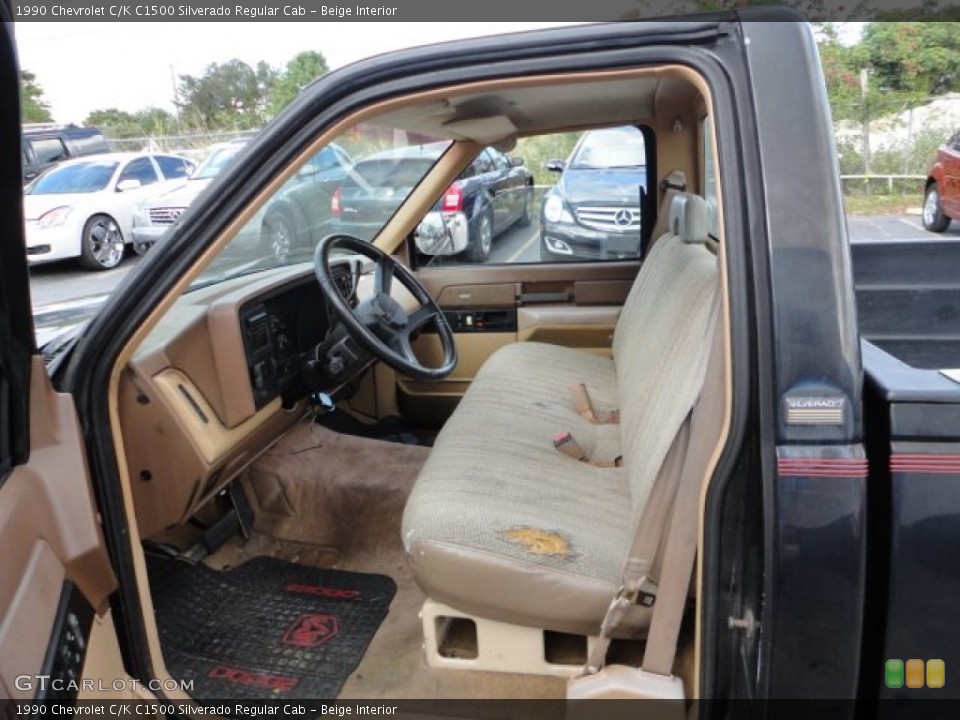 Beige Interior Photo for the 1990 Chevrolet C/K C1500 Silverado Regular Cab #57919030