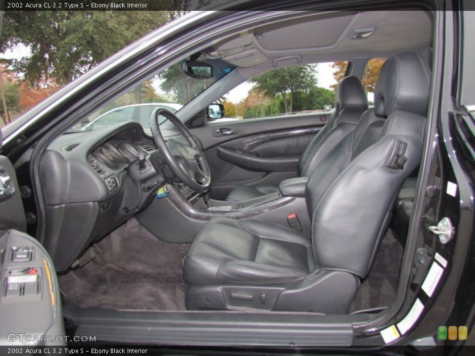 Ebony Black Interior Photo for the 2002 Acura CL 3.2 Type S #57921874
