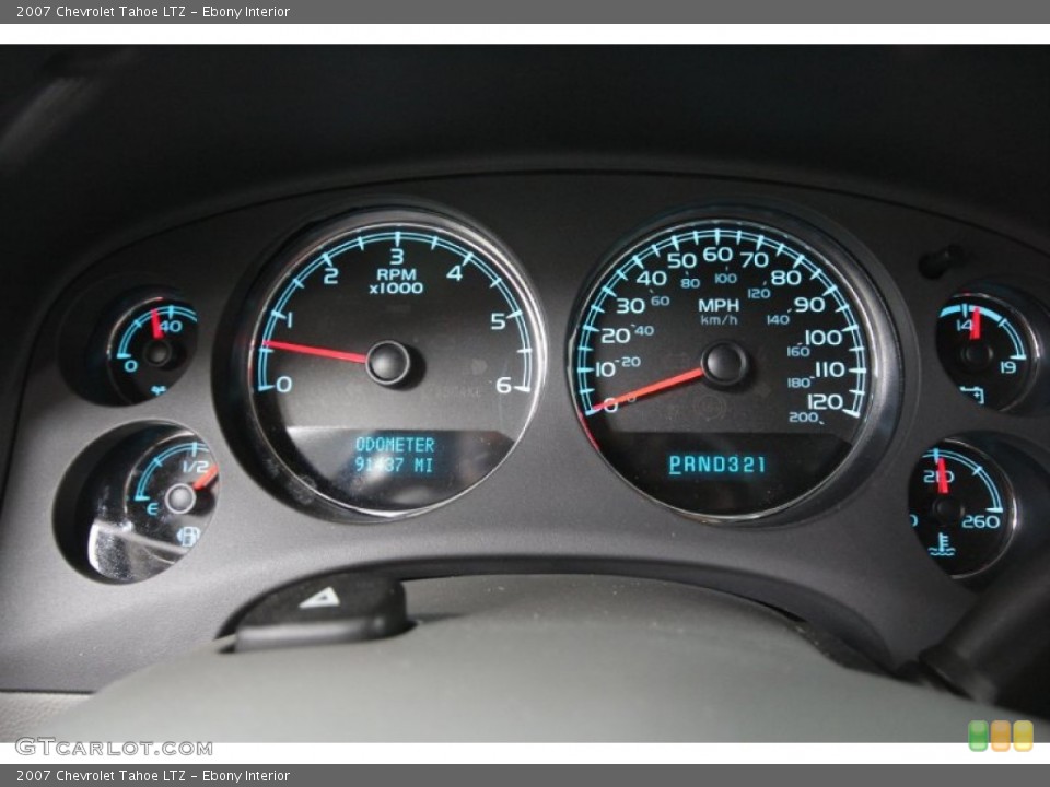 Ebony Interior Gauges for the 2007 Chevrolet Tahoe LTZ #57928676