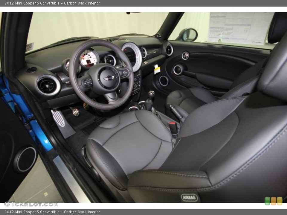 Carbon Black Interior Photo for the 2012 Mini Cooper S Convertible #57937401