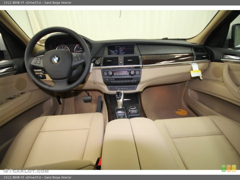 Sand Beige Interior Dashboard for the 2012 BMW X5 xDrive35d #57938355