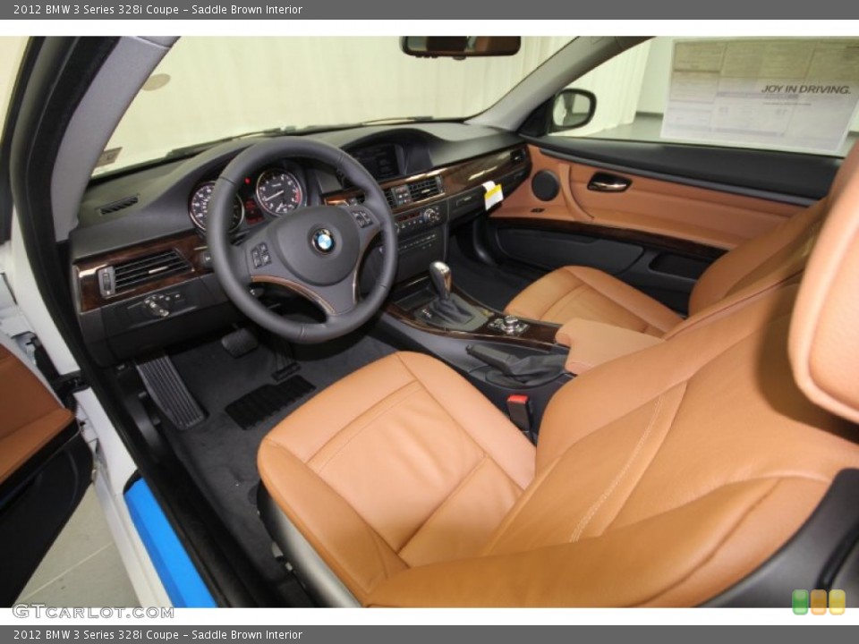 Saddle Brown Interior Prime Interior for the 2012 BMW 3 Series 328i Coupe #57938705