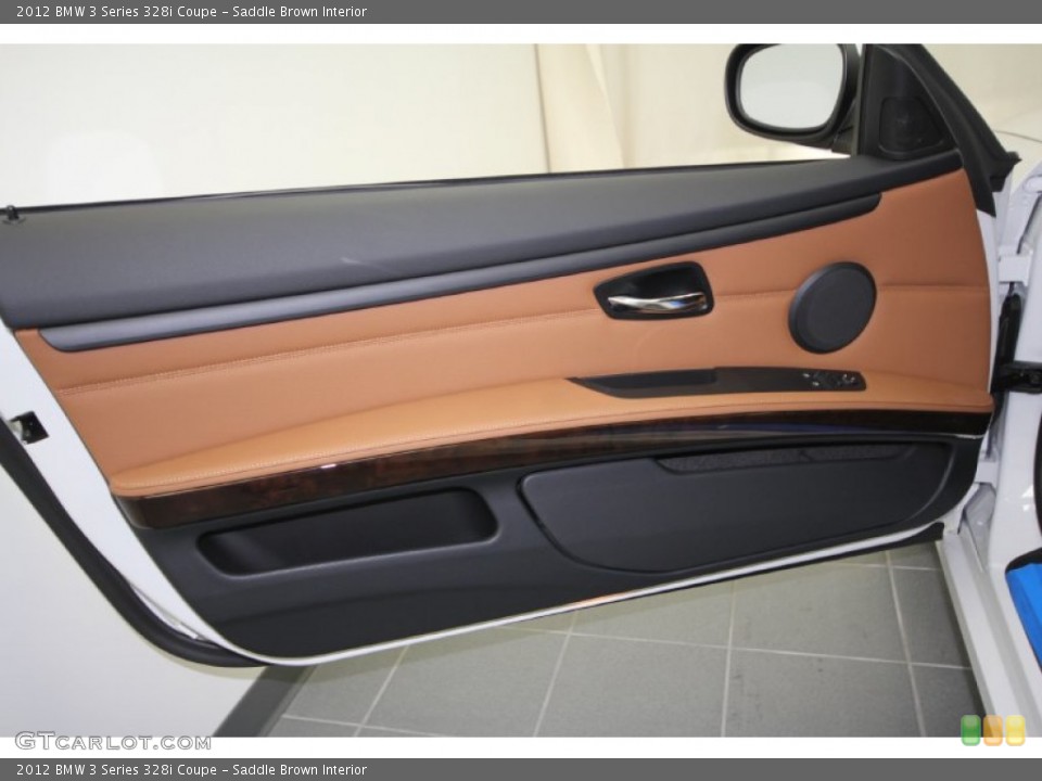 Saddle Brown Interior Door Panel for the 2012 BMW 3 Series 328i Coupe #57938724