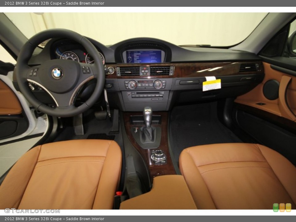 Saddle Brown Interior Dashboard for the 2012 BMW 3 Series 328i Coupe #57938835
