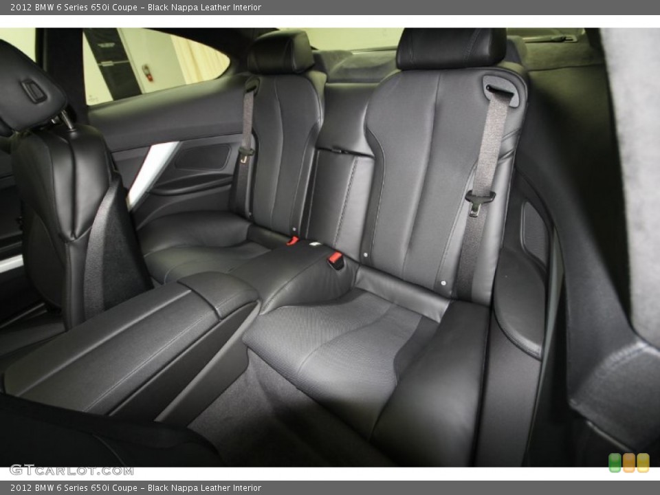 Black Nappa Leather Interior Photo for the 2012 BMW 6 Series 650i Coupe #57940551