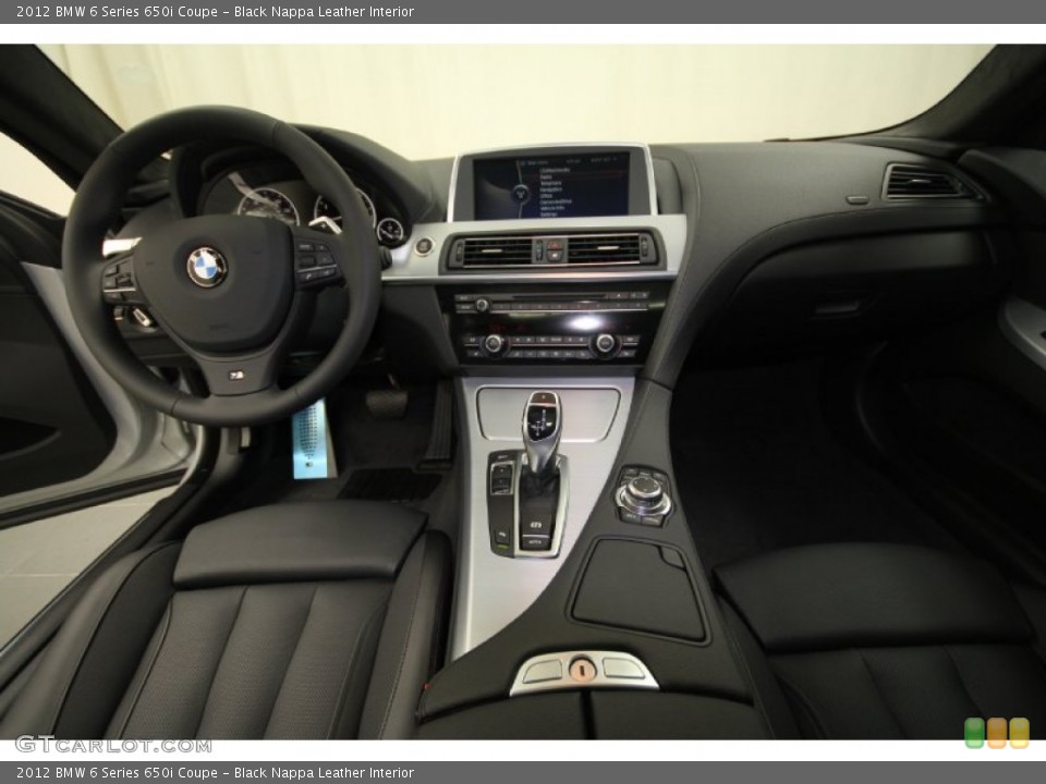 Black Nappa Leather Interior Dashboard for the 2012 BMW 6 Series 650i Coupe #57940641