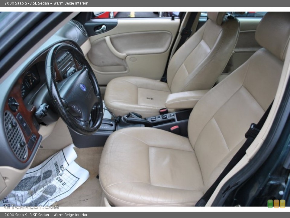 Warm Beige Interior Photo for the 2000 Saab 9-3 SE Sedan #57940653