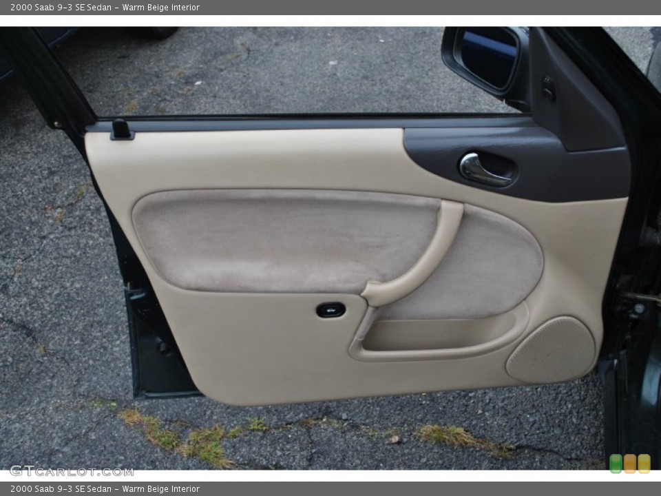 Warm Beige Interior Door Panel for the 2000 Saab 9-3 SE Sedan #57940701