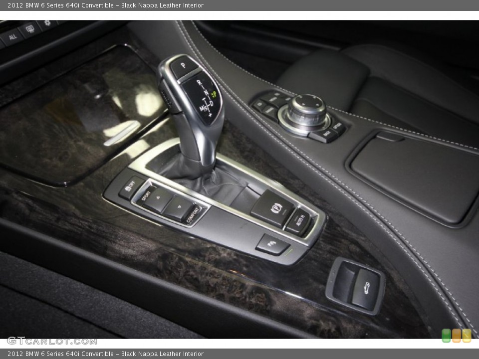 Black Nappa Leather Interior Transmission for the 2012 BMW 6 Series 640i Convertible #57941841