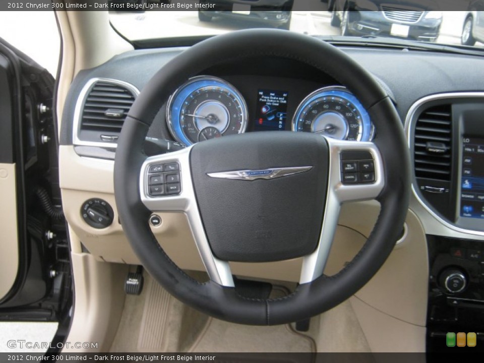 Dark Frost Beige/Light Frost Beige Interior Steering Wheel for the 2012 Chrysler 300 Limited #57943776