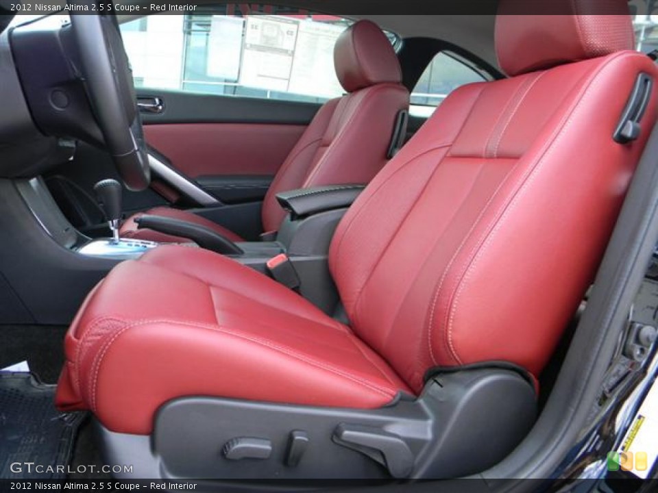 Red Interior Photo for the 2012 Nissan Altima 2.5 S Coupe #57948336